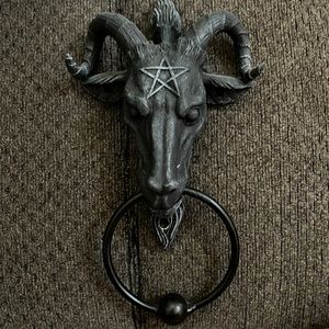 Baphomet knocker
